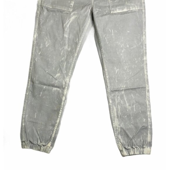 Hudson Mens Gray Flat Front Acid Wash Pockets Drawstring Jogger Pants S/P - Picture 3 of 7